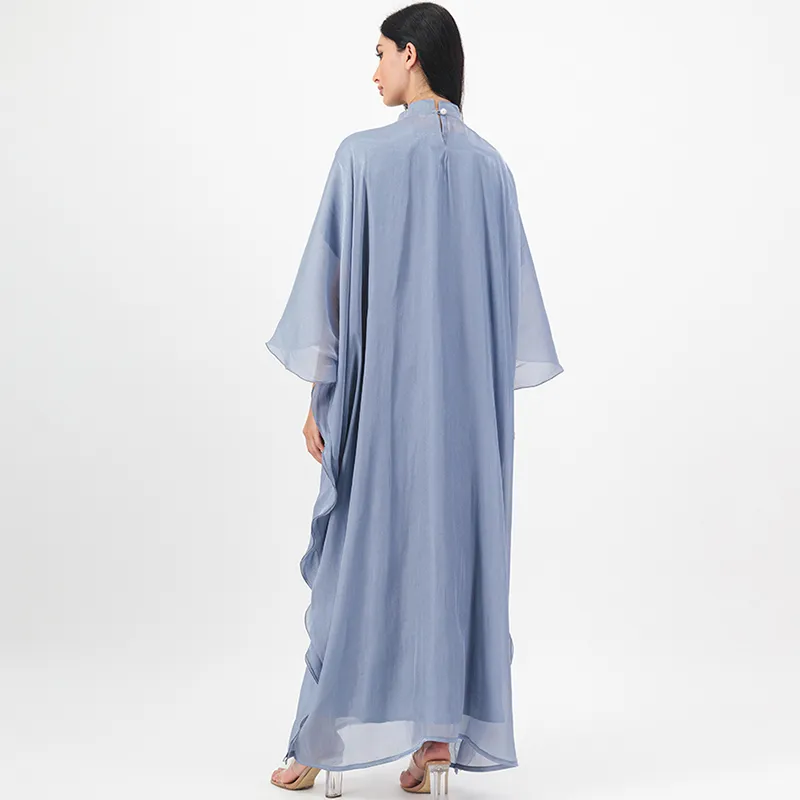 Blue Shimmer Abaya