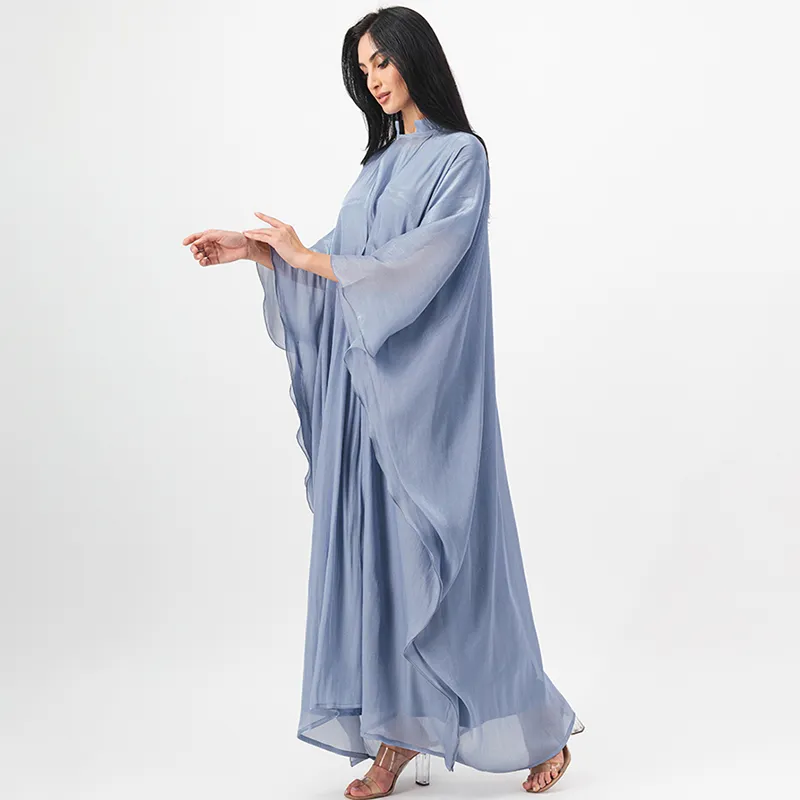 Blue Shimmer Abaya