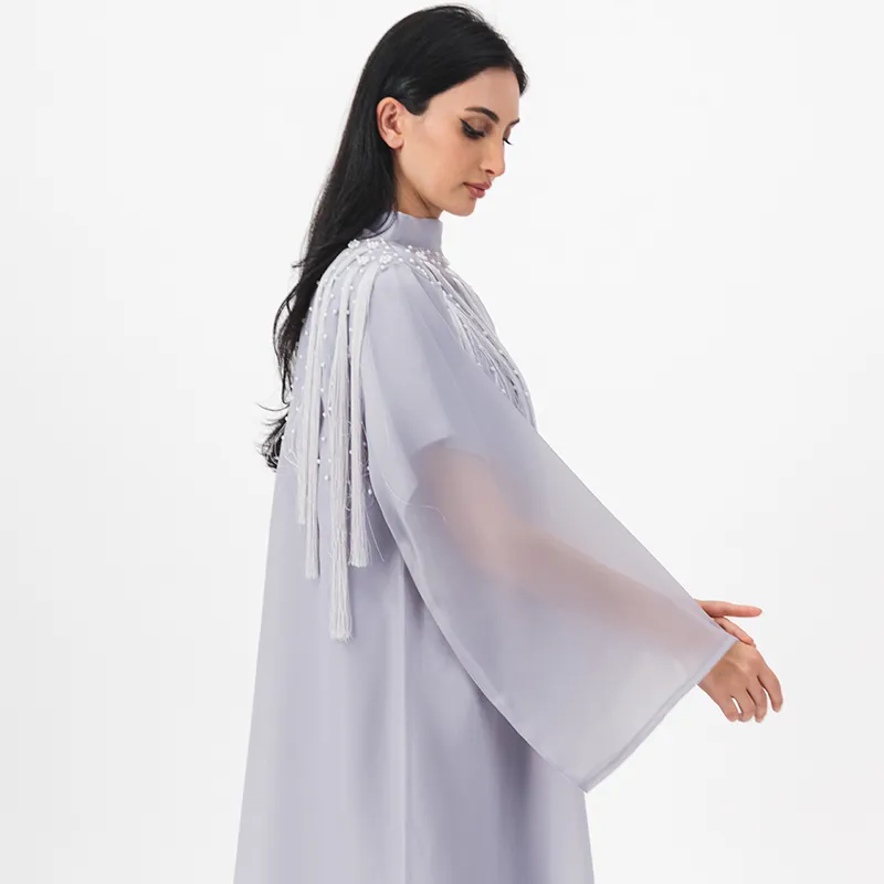 Tussle Gray Abaya