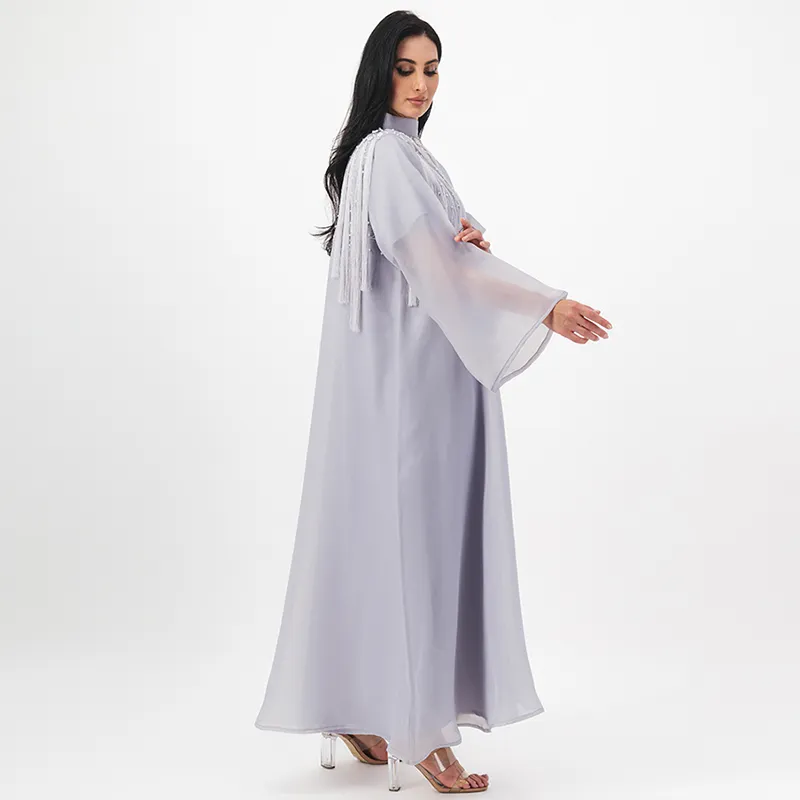 Tussle Gray Abaya