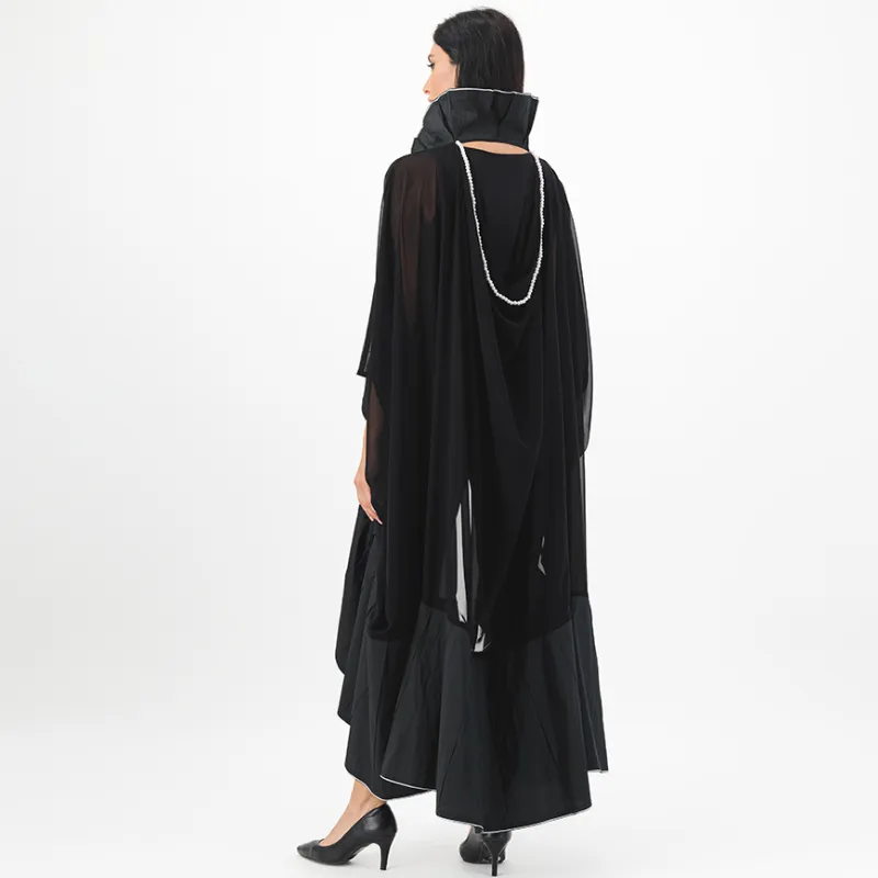 Black Chiffon Abaya