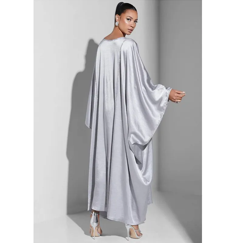 Silver Shimmer Abaya