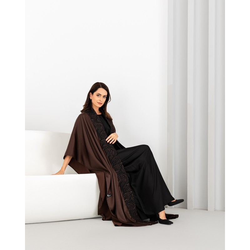 Deep brown abaya