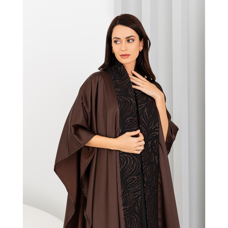 Deep brown abaya