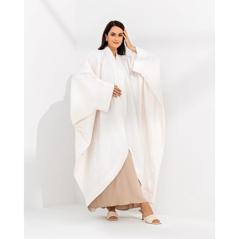 Pearl White Abaya
