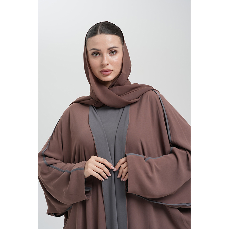 Chocolate and charcoal grey