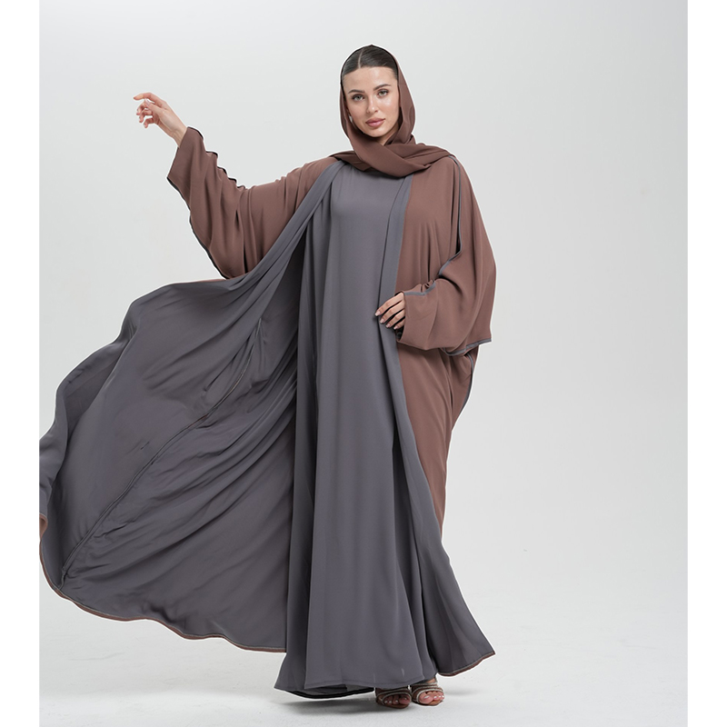 Chocolate and charcoal grey