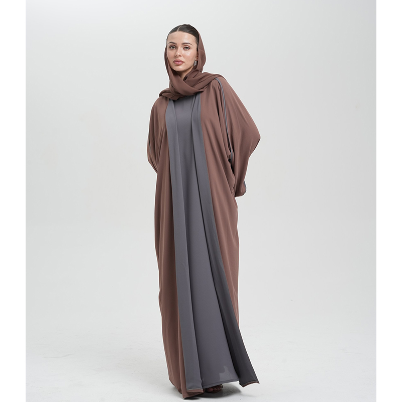 Chocolate and charcoal grey