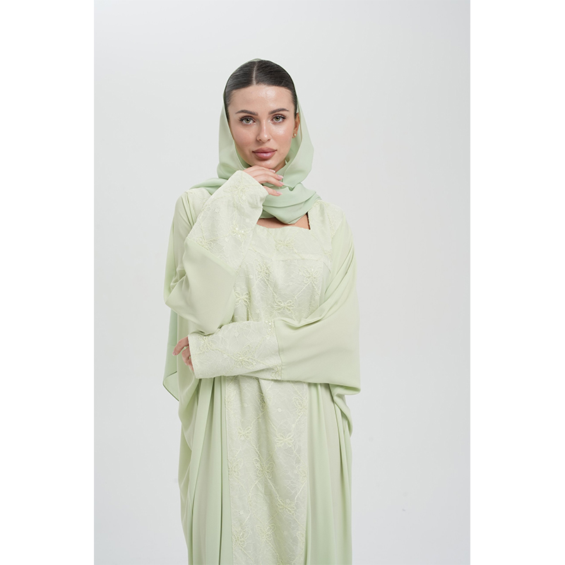 Pale green kaftaan