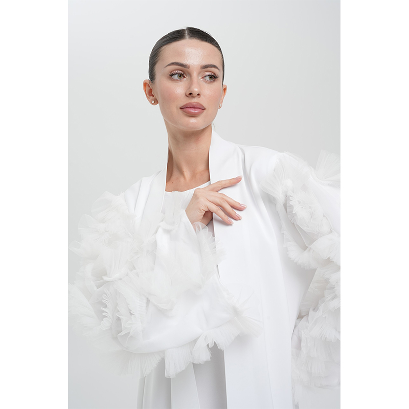 Flounce abaya