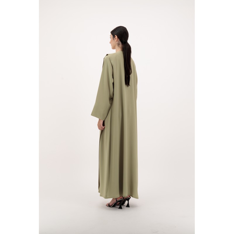 Pleated abaya