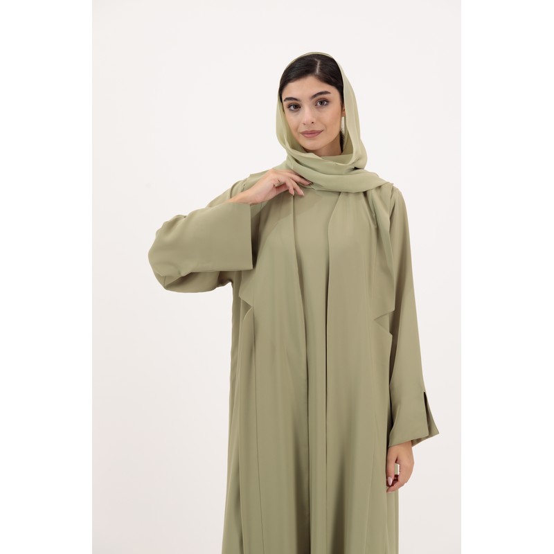 Pleated abaya