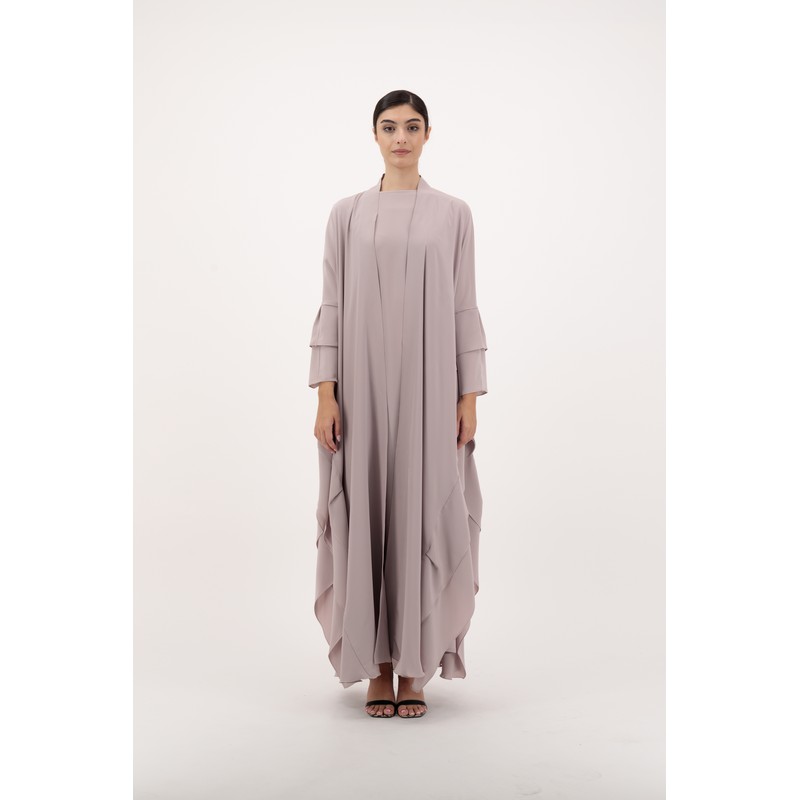 Pale pink abaya