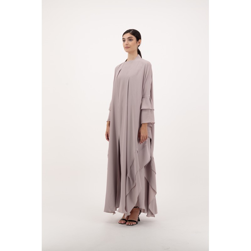 Pale pink abaya