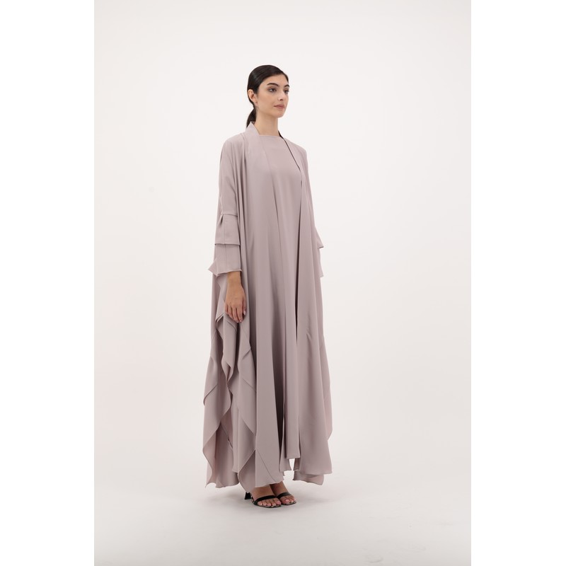 Pale pink abaya