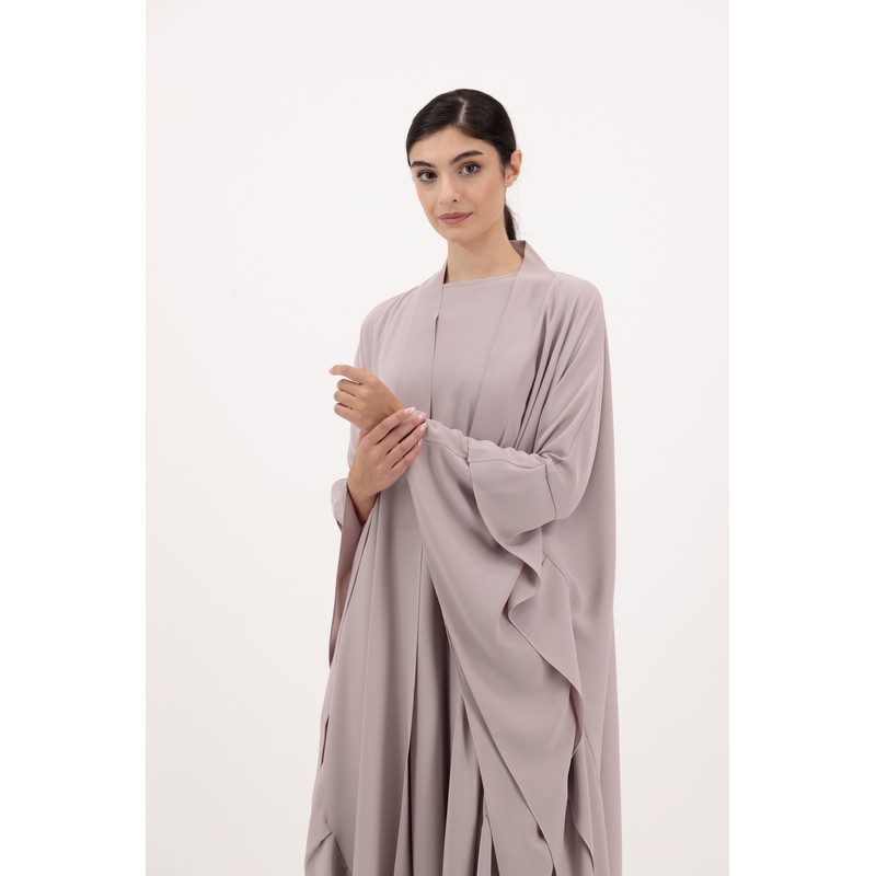 Pale pink abaya