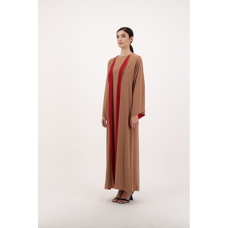 Chiffon dual toned abaya