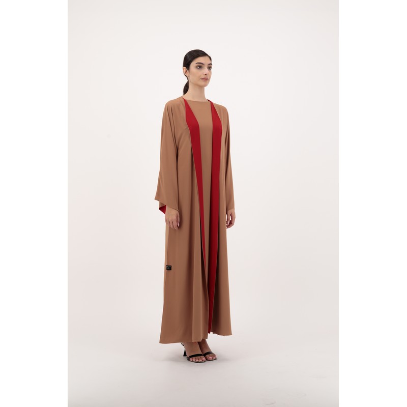 Chiffon dual toned abaya