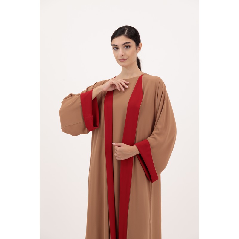 Chiffon dual toned abaya