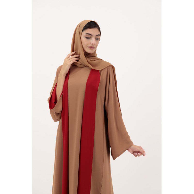 Chiffon dual toned abaya