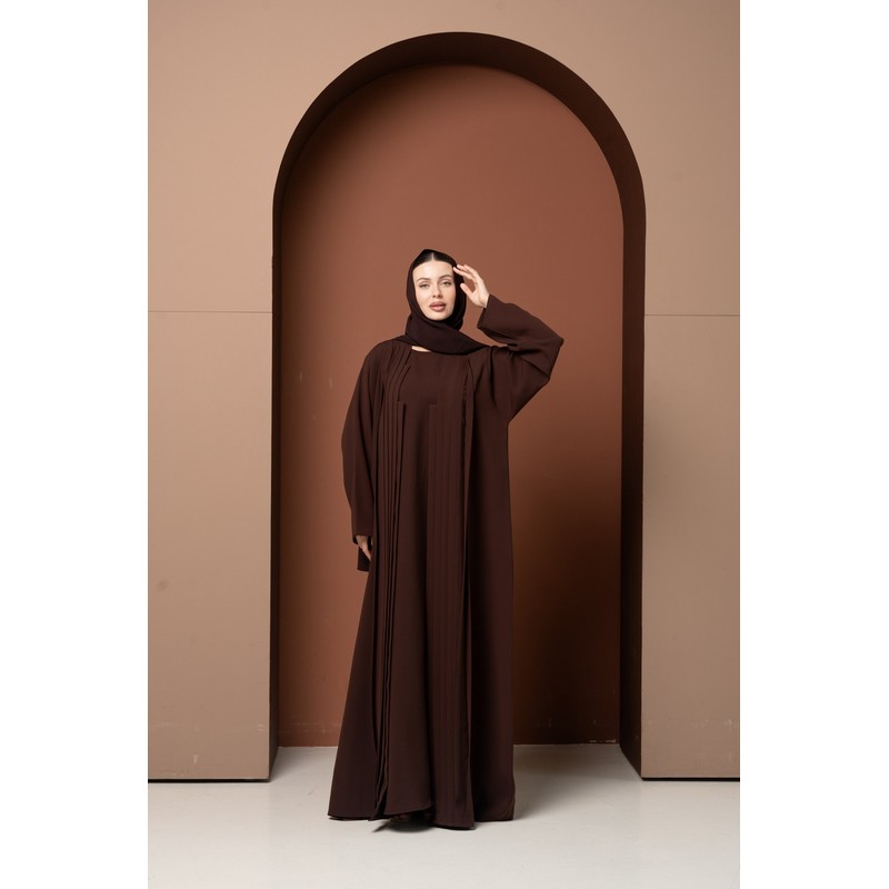 Deep brown abaya