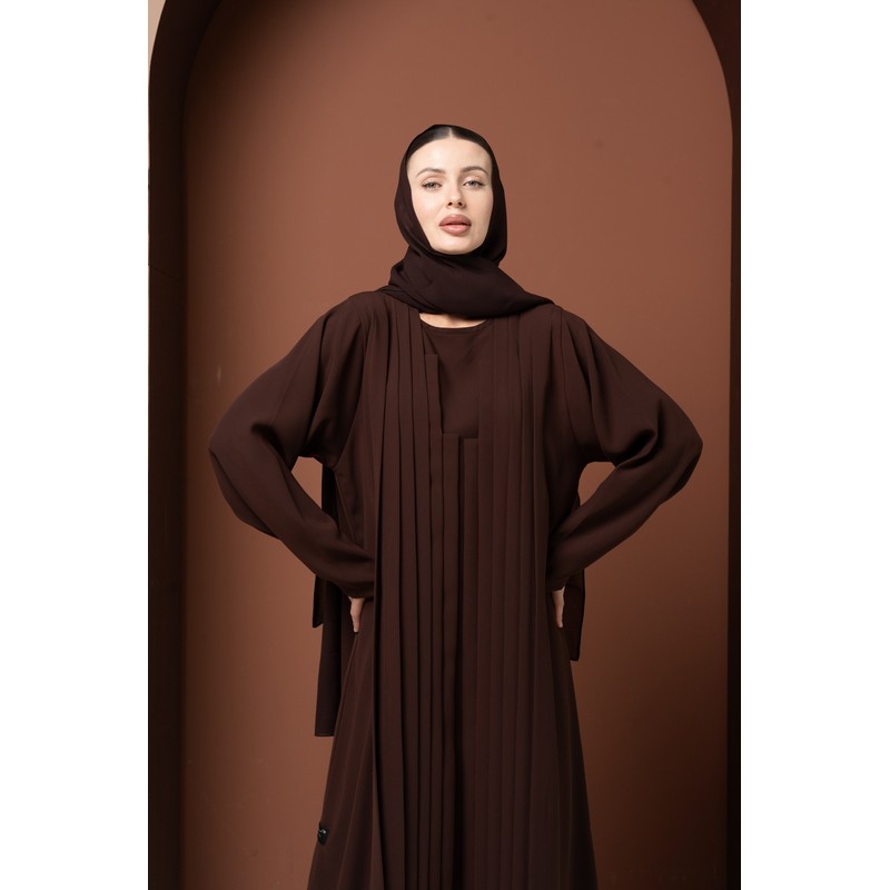 Deep brown abaya