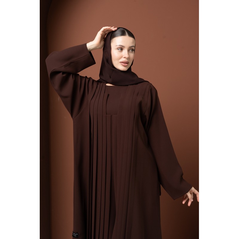 Deep brown abaya