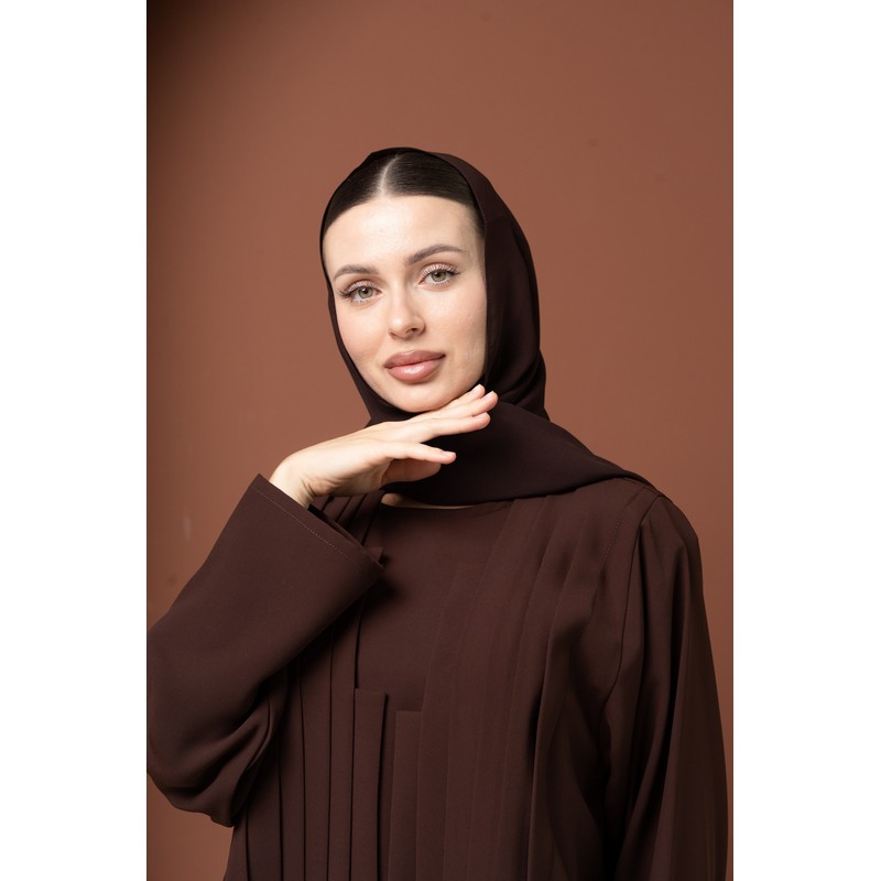 Deep brown abaya