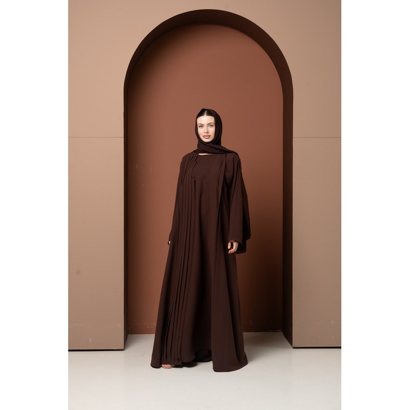 Deep brown abaya