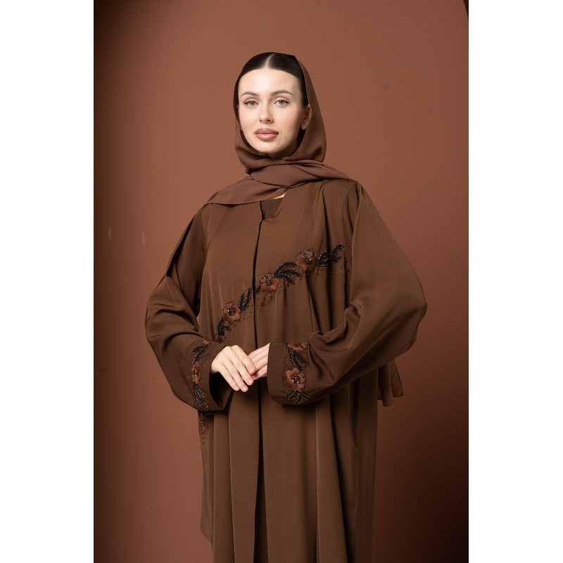 Caramel brown abaya