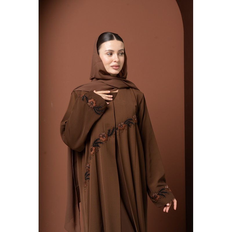 Caramel brown abaya