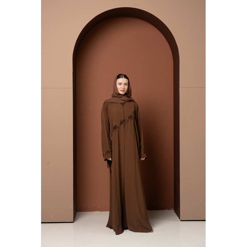 Caramel brown abaya