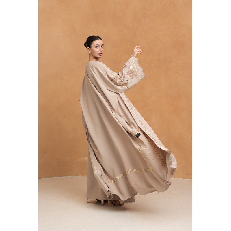 French Ivory abaya