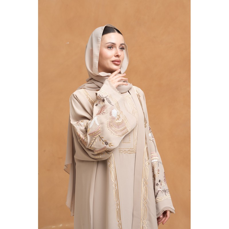 French Ivory abaya