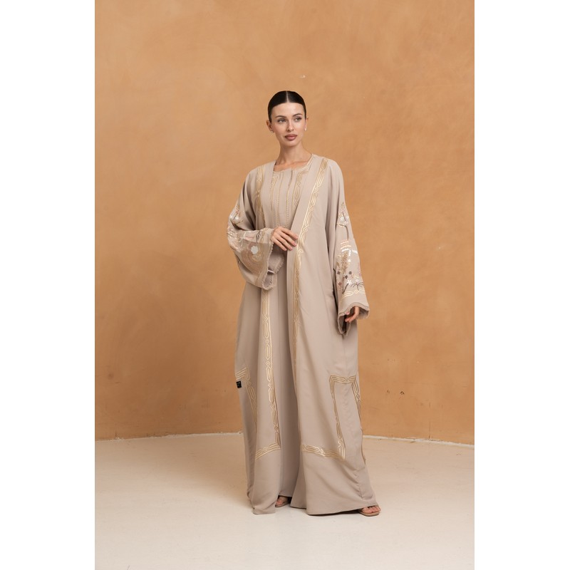 French Ivory abaya
