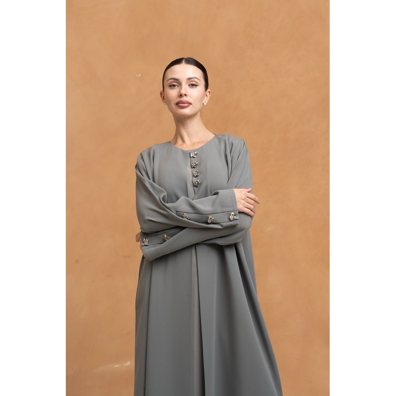 Clover Sage green abaya