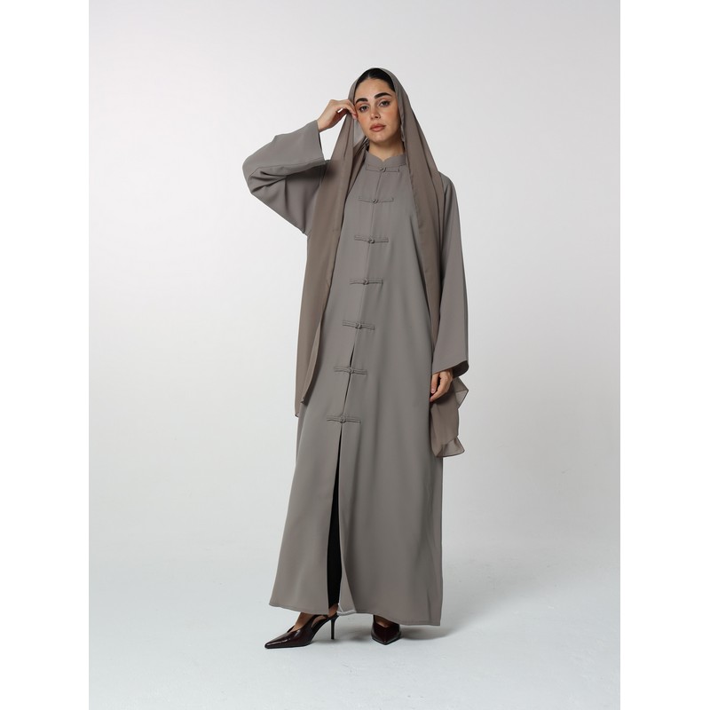 Grey abaya