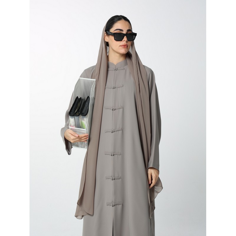 Grey abaya