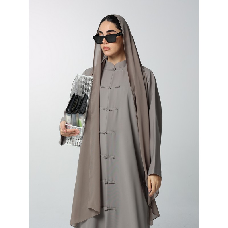Grey abaya