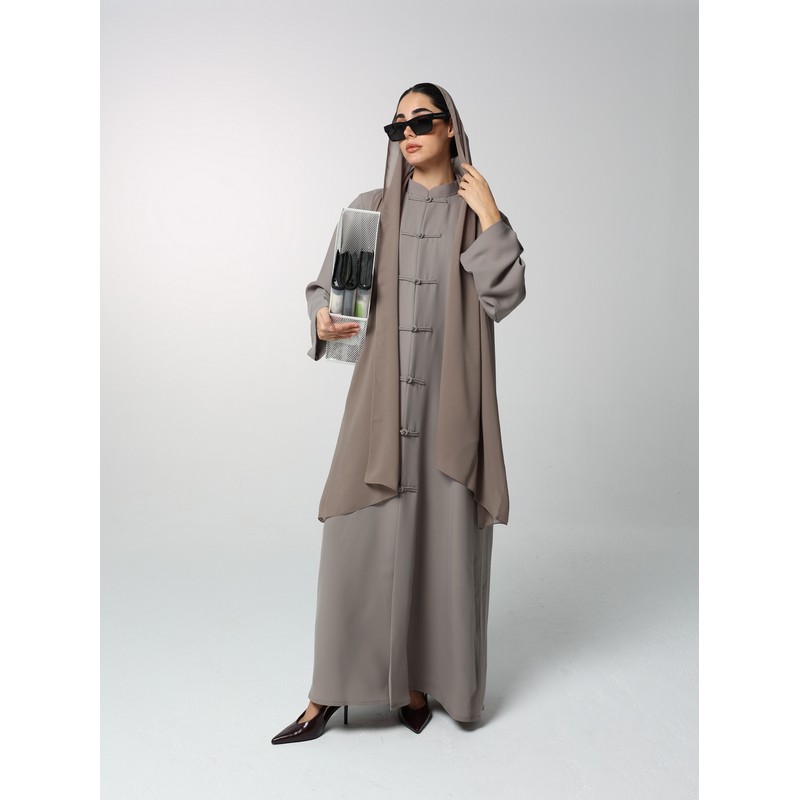 Grey abaya
