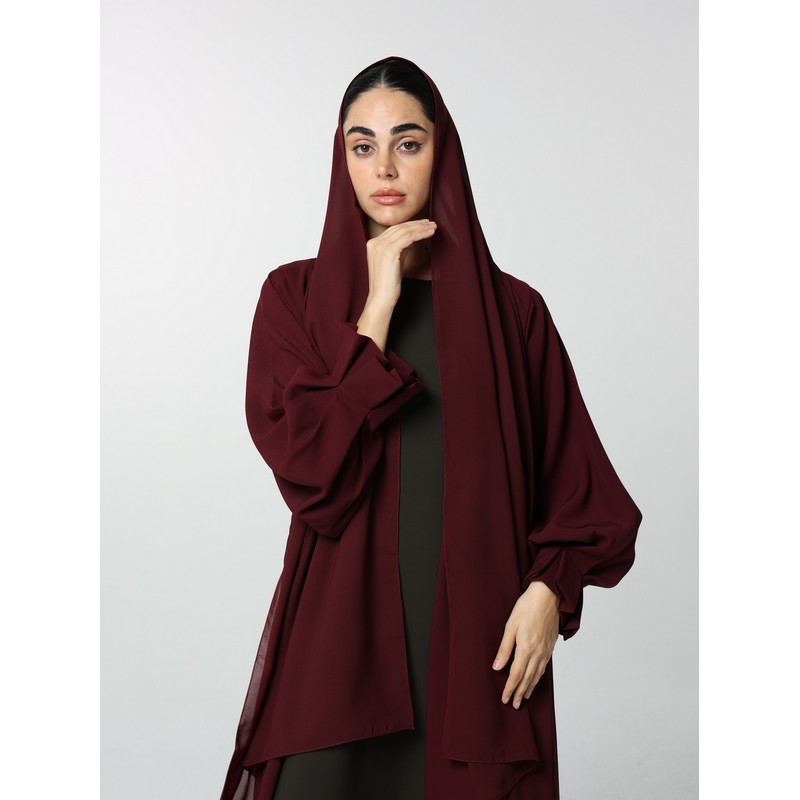 Burgundy and Green