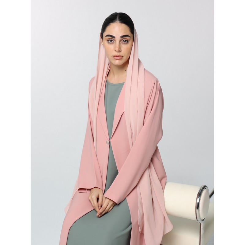 Peach and sage green