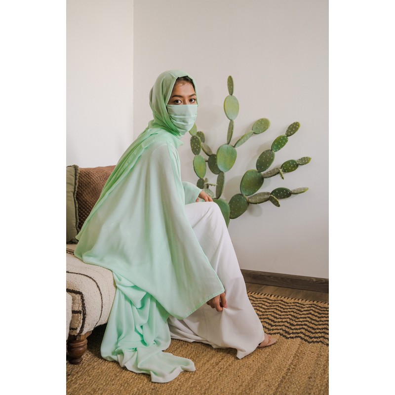 White Mint Abaya