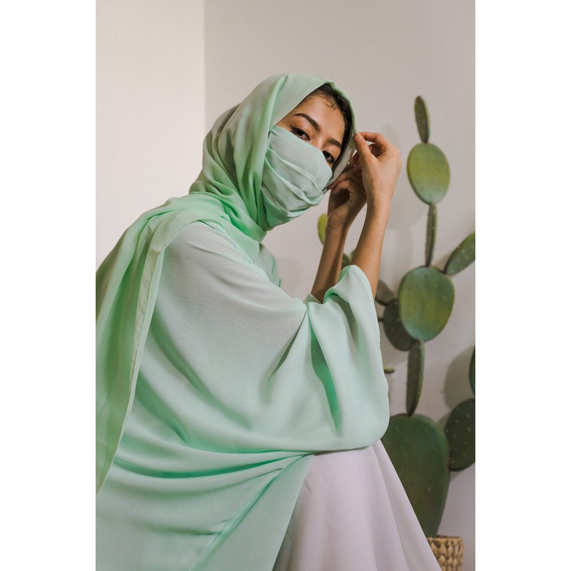 White Mint Abaya